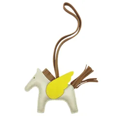 【中古】エルメス HERMES ロデオ ペガサス PM U刻印 2022年製 チャイ　ライム クレ アニョーミロ　バッグチャーム レザー レディース メンズ 【ブランドギャラリー東心斎橋店】