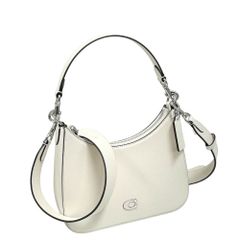COACH エミー サドルバッグ23 ホワイト 百貨店COACH - メルカリ