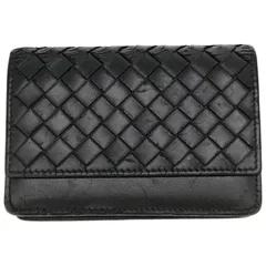 BOTTEGA VENETA (ボッテガヴェネタ) イントレチャート レザーカードケース ブラウン