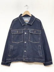 デニムジャケット gジャン RUUBON no collar fringe denim jacket ノーカラーフリンジデニムジャケット