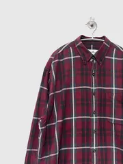 【Eddie Bauer】90-00s L/S チェックシャツ L エディーバウアー 古着