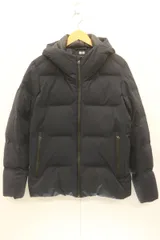 【中古】 UNIQLO メンズダウンジャケット M シームレス ダウンパーカー UNIQLO M 紺 ネイビー 無地