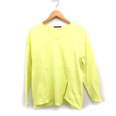 バンヤードストーム BARNYARDSTORM Vネック カットソー Tシャツ 長袖 無地 コットン 綿 1 イエロー 黄 /FT12