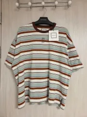 ウーヨンミ 25FW マルチ ストライプ 半袖 Tシャツ 46
