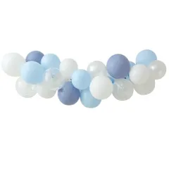 バルーン 飾り付け 飾り バースデー 誕生日 デコレーション 風船 パーティー お祝い 1歳 2歳 regalo 装飾 レターバナー バルーンガーランド (バルーンガーランド単品 スカイブルーN)