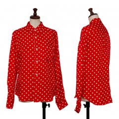 美品】COMME des GARCONS GIRL 丸襟ドットブラウス - メルカリ