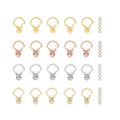 ゴールドなど4色 シルバー キーリング 手作り DIY用パーツ カワイイ ワンタッチキーホルダー 回転カン付き 20個 キーホルダー金具 YFFSFDC