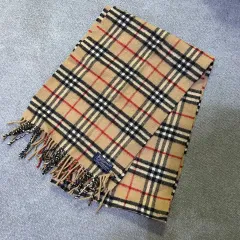 バーバリー チェック マフラー ラムウール 100%