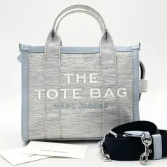 極美品● MARC JACOBS マークジェイコブス 2way ハンドバッグ サマー スモールトート キャンバス レザー