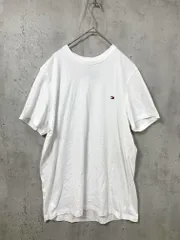 TOMMY HILFIGER トミーヒルフィガー ワンポイント 半袖 Tシャツ sizeS/白 ■■メンズ