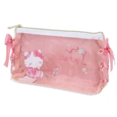 ハローキティ レースアップリボンペンケース サンリオ ピンク