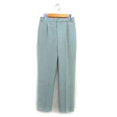 アーバンリサーチ ドアーズ URBAN RESEARCH DOORS ストレート イージーパンツ センタープレス タック ジップフライ M ライトカーキ /NT3