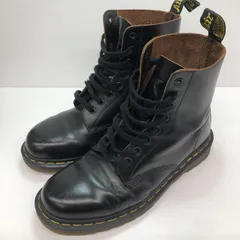 【中古】Dr.Martens 8ホールブーツ サイズ表記なし ブラック イングランド製[66]