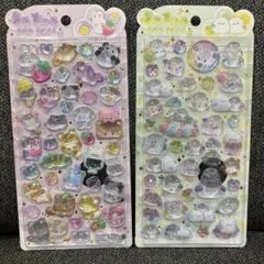 正規品 クラックス うるちゅる POPシール アニマル シマエナガ セット ぷっくり 立体 デコ キラキラ CRUX うるちゅる