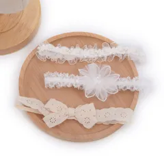 アクセ リボン 3点セット 女の子 かわいい 痛くない おしゃれ セット 子供 髪飾り 新生児 出産祝い キッズ ニューボーンフォト 赤ちゃん アイテム ヘアバンド お食い初め ベビー