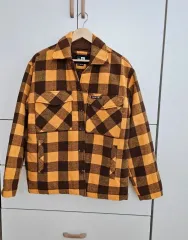 (新品級) NEW ERA ニューエラ カジュアル チェック柄 ジャケット ウールジャケット キルティング Fever Yellow ユニセックス M