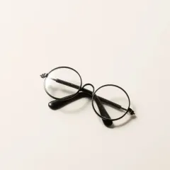 20cm ぬいぐるみ 黒縁 円型 ハリーポッター メガネ 小道具