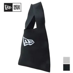 ニューエラ トート バッグ ニットトートバッグ フラッグロゴ ストーン NEWERA KNIT TOTE BAG ニューエラ ニットトートバッグ フラッグロゴ エコバッグ レディース メンズ 軽量 おしゃれ 無地 メール便 ブラック グレー  (2503)
