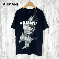 新品未使用 美品 A|X ARMANI EXCHANGE アルマーニエクスチェンジ グラフィック イーグル ロゴプリント Tシャツ ブラック メンズ 半袖 トップス