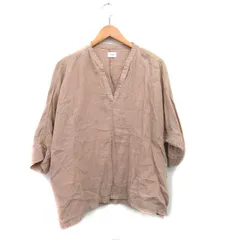 アーバンリサーチ ドアーズ URBAN RESEARCH DOORS ブラウス シャツ 七分袖 レース リネン M ベージュ /KT16