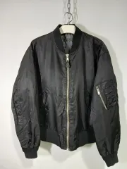 ブラック ブルゾン MA-1ジャケット