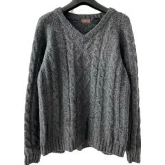 ウール 100% 日本 ヴィンテージ ケーブル編み セーター 森ガール アメカジ y2k