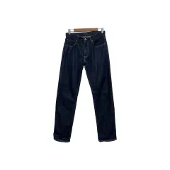 29 UNIQLO ジーン Indigo 生デニムパンツ デニムパンツ
