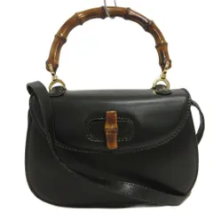グッチ GUCCI 000460188 バンブー 2WAYハンドバッグ ショルダーバッグ 黒 ブラック