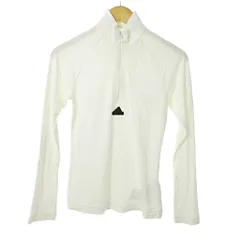 アディダス adidas WC ESC Q1 LS クォータージップトップス カットソー ロンT Tシャツ 長袖 XS 白 0821