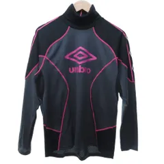 アンブロ UMBRO 美品 ゲームシャツ サッカーウエア Tシャツ カットソー 長袖 ハイネック プリント マルチカラー L