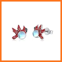 【新品】 StoryMidir 鳥 ピアス レディース ムーンストーン 可愛い シルバー925 金属アレルギー対応 動物 スタッドピアス バード レディースピアス 赤いとり 月長石 萌え アニマルピアス 女の子 プラチナ仕上げ プレゼント ジュエリー アク 0