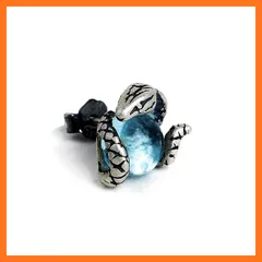 【新品】 Friendship ピアス メンズ 片耳 蛇ピアス ライトブルーのジュエル シルバー925 金属アレルギー対応 かっこいい シンプル 人気 おしゃれ イヤリング スタッドピアスカップル 誕生日 記念日 プレゼント (A-ブルー) 0