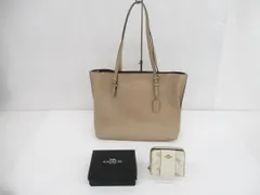  良品 コーチ COACH ビルフォールド ウォレット・ホース アンド キャリッジ プリント 二つ折り財布 CE202 モリー トートバッグ 1671 2点 レ