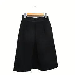 エポカ EPOCA フレア スカート 膝丈 シンプル 40 ブラック 黒 /KT15