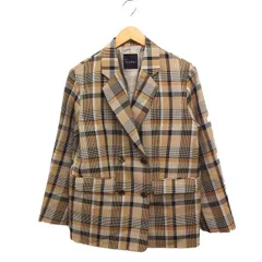 ロッソ ROSSO アーバンリサーチ チェック柄 ダブル テーラードジャケット ウール混 F ベージュ /FT23