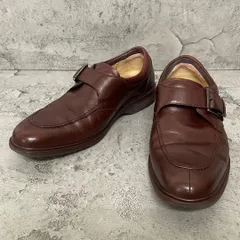 極美品　REGAL リーガル　レザーシューズ　モンクストラップ　Uチップ　GORE-TEX ゴアテックス　レザー　茶　ブラウン　24cm