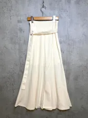 美品 NICECLAUP ナイスクラップ 0131010280 定価6600円 フロントスリット スカート sizeS/アイボリー ■■レディース