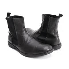 ヨウジヤマモトプールオムYohji Yamamoto POUR HOMME サイドゴアレザーブーツ 黒27のサムネイル