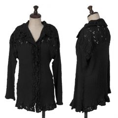 コムコム コムデギャルソンCOMME des GARCONSベロア切替千鳥格子丸襟