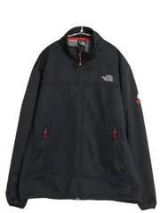 【お得なクーポン配布中!】 US企画 ノースフェイス サミットシリーズ ソフトシェル ジャケット メンズ L / アウトドア ジャンパー ストレッチ 裏 フリース ブルゾン 黒