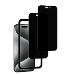 強化ガラス ガラスフィルム 用 カバー Max Pro いphone15pro 15 15 max max iPhone 覗き見防止 保護フィルム 日本素材製 覗き見防止フィルム【2枚セットのぞき見防止】 ガイド枠 pro iphone