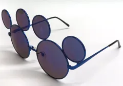 【中古】眼鏡・サングラス ミッキーシェイプ(ネイビー/つる先ノーマル) ファッション用サングラス 「ディズニー」 東京ディズニーリゾート限定