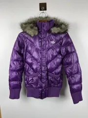 タグ商品 アディダス オリジナル レディース ファー フーデッド パファー ダウン