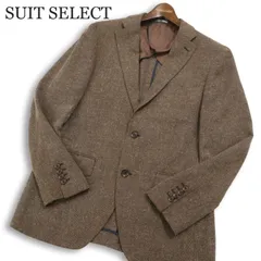 SUIT SELECT スーツセレクト 通年 背抜き イタリア製生地 GUABELLO★ カシミヤ混 テーラード ジャケット Sz.A6 メンズ
