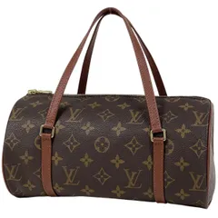 ルイ・ヴィトン Louis Vuitton パピヨン26 筒型 旧旧型 ハンドバッグ モノグラム ブラウン M51366 レディース 【中古】