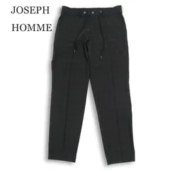 JOSEPH HOMME ジョセフ オム 通年 チェック★ テーパード イージー スラックス パンツ Sz.48 メンズ 灰 グレーのサムネイル