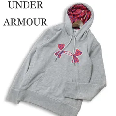 UNDER ARMOUR アンダーアーマー ロゴ プリント★ スウェット プルオーバー パーカー Sz.SM メンズ グレー トレーニング