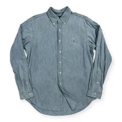 Polo Ralph Lauren ポロ ラルフローレン シャンブレー BD 長袖シャツ CLASSIC FIT サイズ M/175/96A /水色 ブルー系/メンズ
