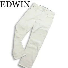 EDWIN エドウィン ER03A ジャージーズ★ 通年 ストレッチ スリム デニム パンツ ジーンズ Sz.S メンズ 白 日本製