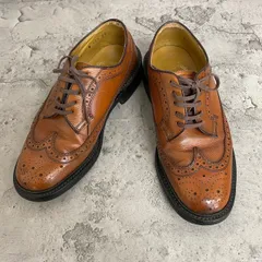 美品　REGAL リーガル　ビジネスシューズ　レザーシューズ　ウィングチップ　メダリオン　レザー　革靴　茶　ブラウン　23cm